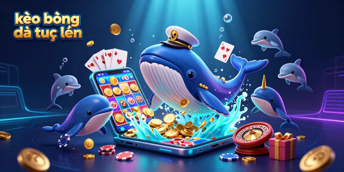 Engage with the excitement of kèo bóng đá trực tuyến featuring colorful games, joyful casino elements, and vibrant characters.
