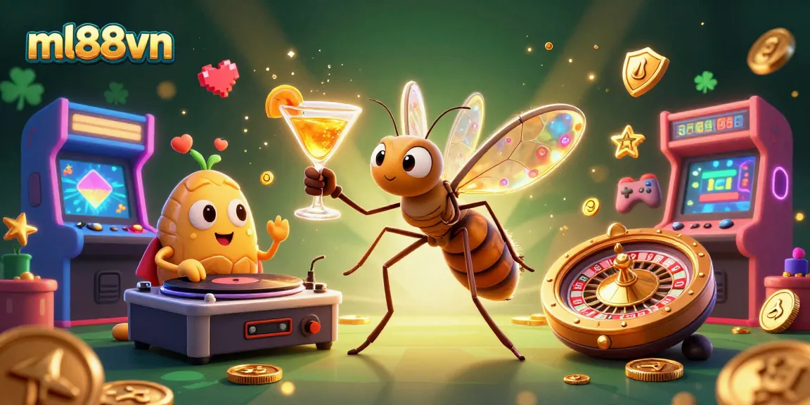 Engage with the vibrant world of ml88vn, where a frozen mosquito mascot brings excitement to the casino.