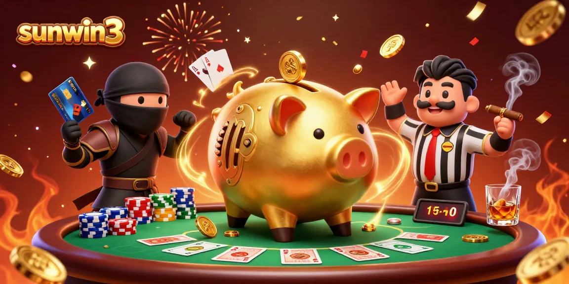 Engage in thrilling gameplay at sunwin3 with a vibrant casino scene featuring characters and gambling elements.