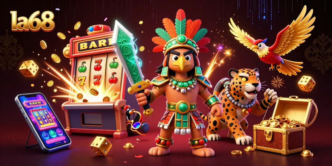 Spin the reels at la68 with a vibrant 3D Aztec theme featuring jackpots and treasures.