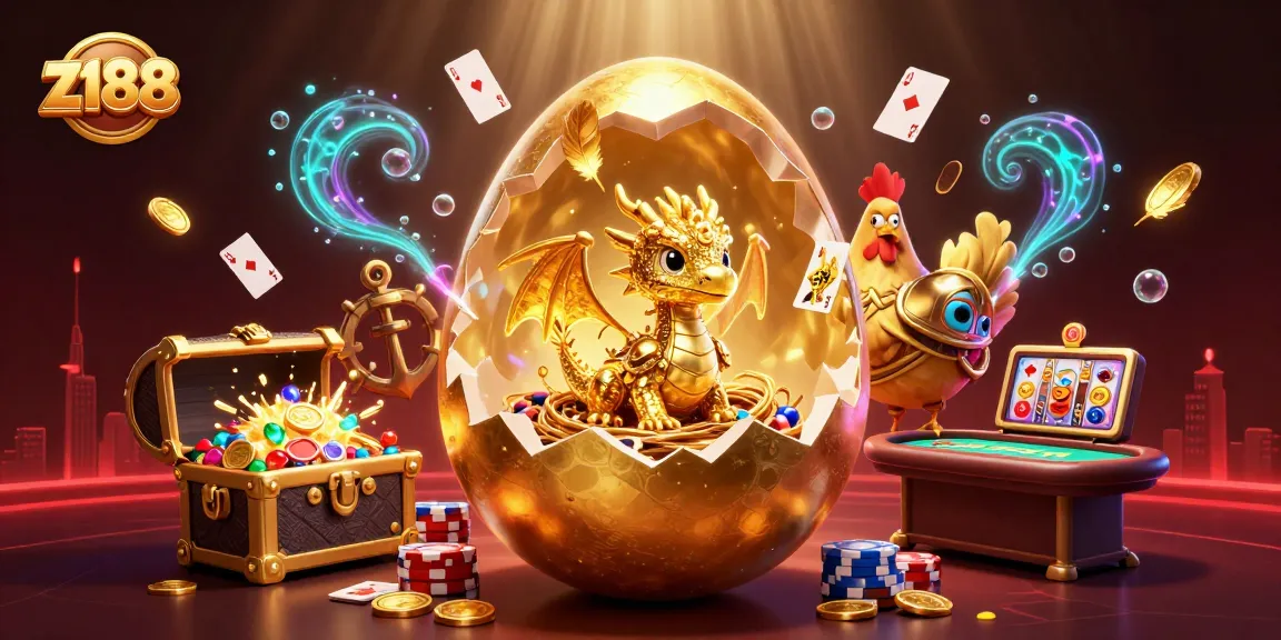 Experience thrilling gaming action at z188 with golden dragon on poker chips, reflecting the excitement of online casinos.