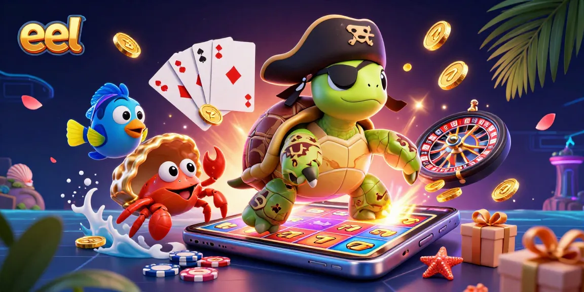 Experience the thrill of gambling with eel and colorful slot games showcasing immersive casino fun.