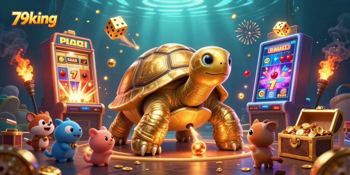 Engage in thrilling gameplay at 79king using an ultra-detailed casino illustration featuring vibrant animations.