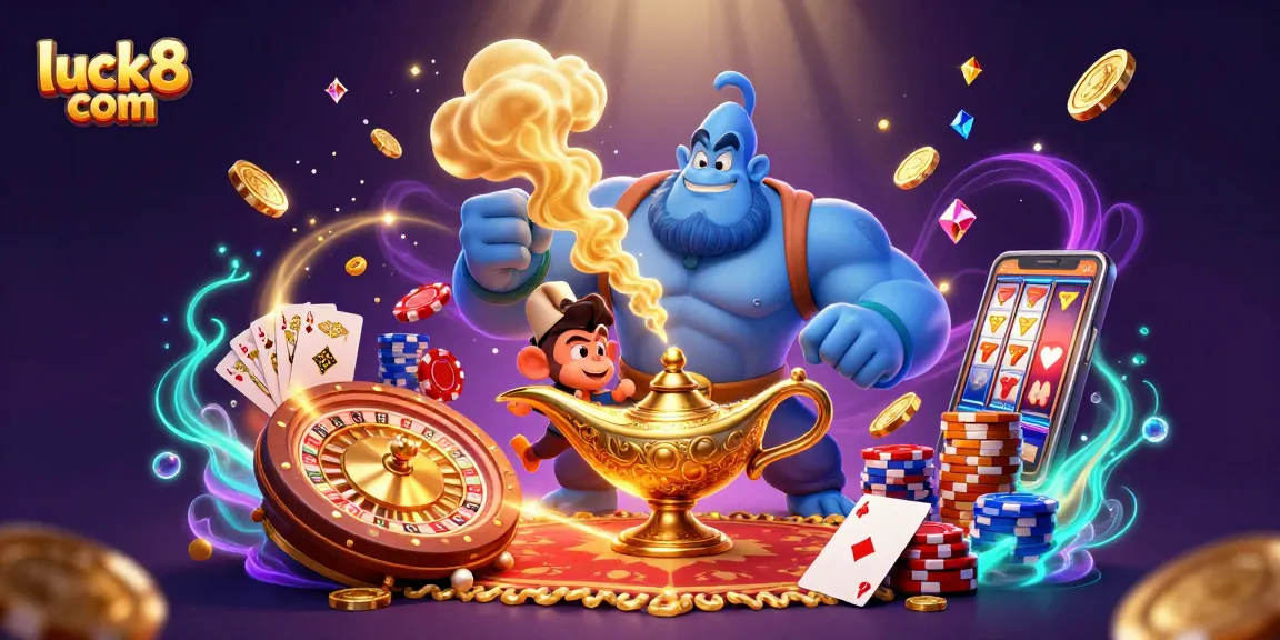 Experience thrilling wins at luck8 com with a vibrant casino scene bursting with excitement and fortune.
