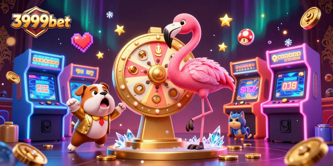 Experience 3999bet's vibrant casino world with game show characters and gaming action