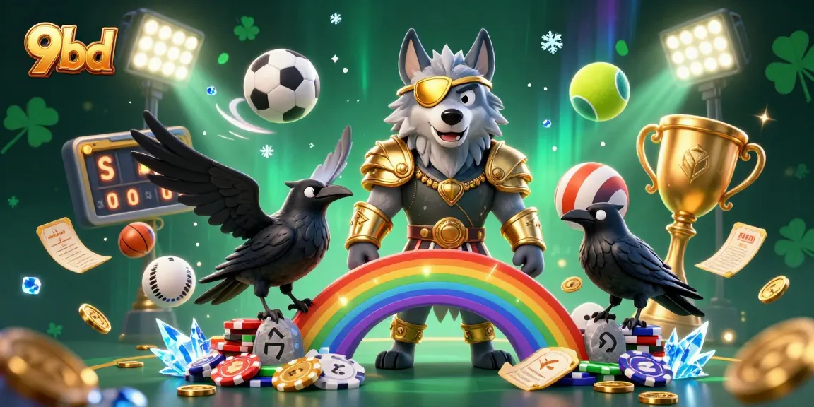 Engage with 9bd's dynamic gaming world featuring sports elements and mythical characters.